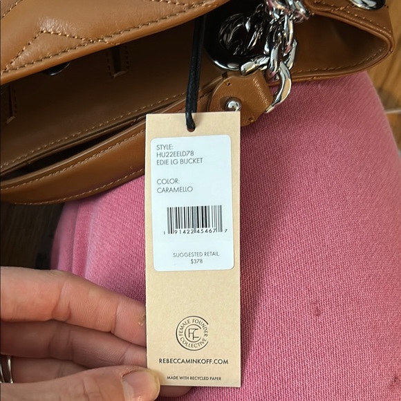 Rebecca Minkoff Brown and Silver Edie bucket bag - Picture 4 of 6